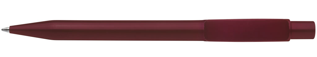 PIXEL Druckkugelschreiber aubergine Clip vorne