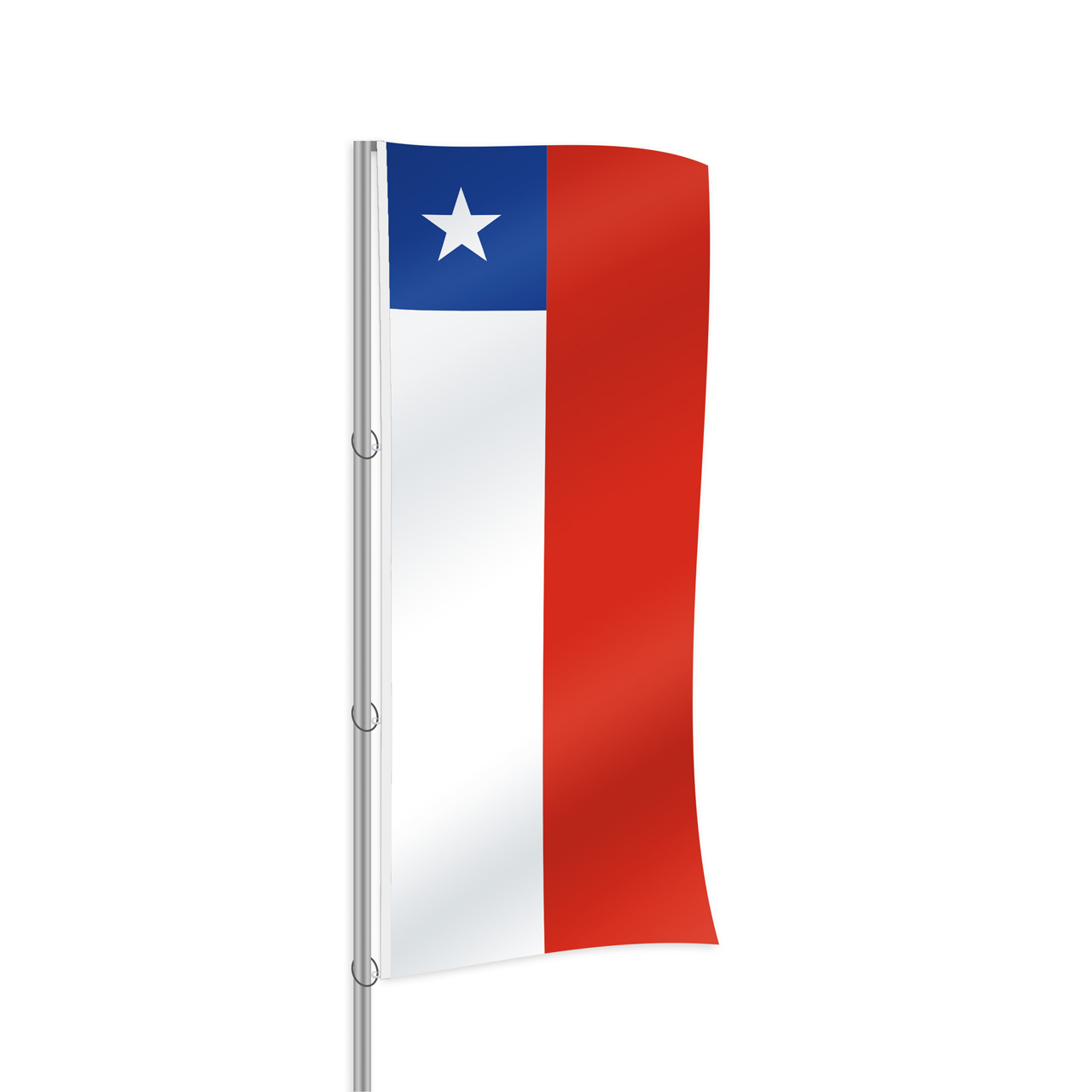 Chile Fahne im Hochformat kaufen