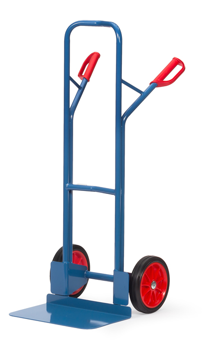 Vorschau: Fetra Stapelkarre Vollgummiräder 260 x 56 mm bis 300 kg Höhe 1300 mm breite Schaufel