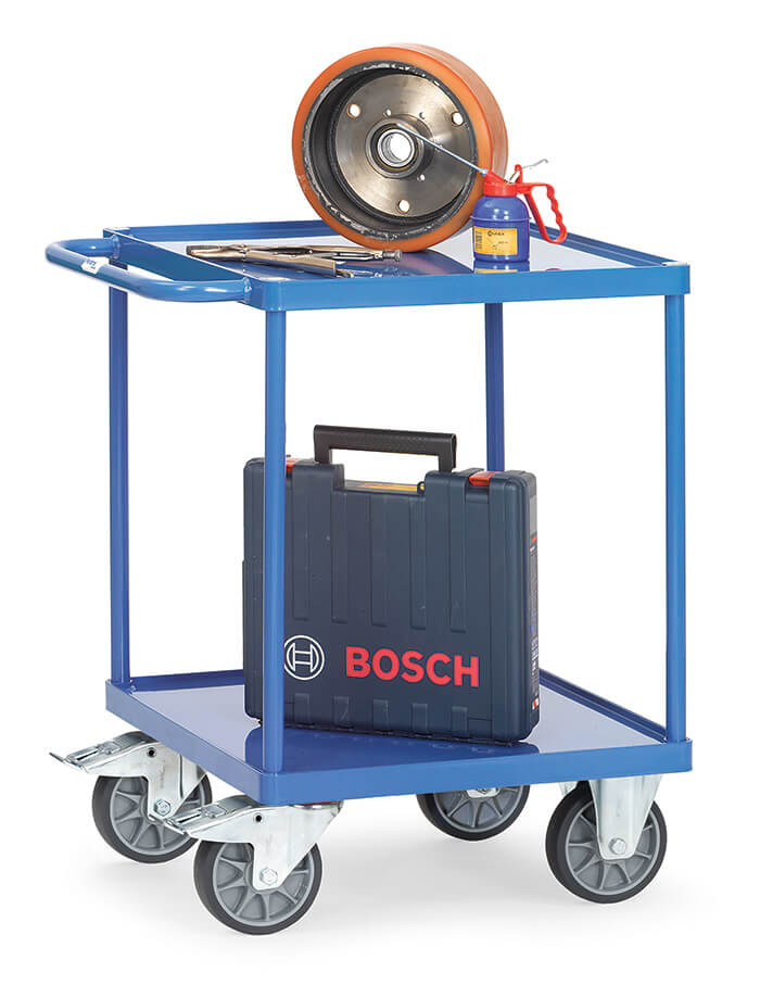 Ladefläche 600 x 600 mm beladen