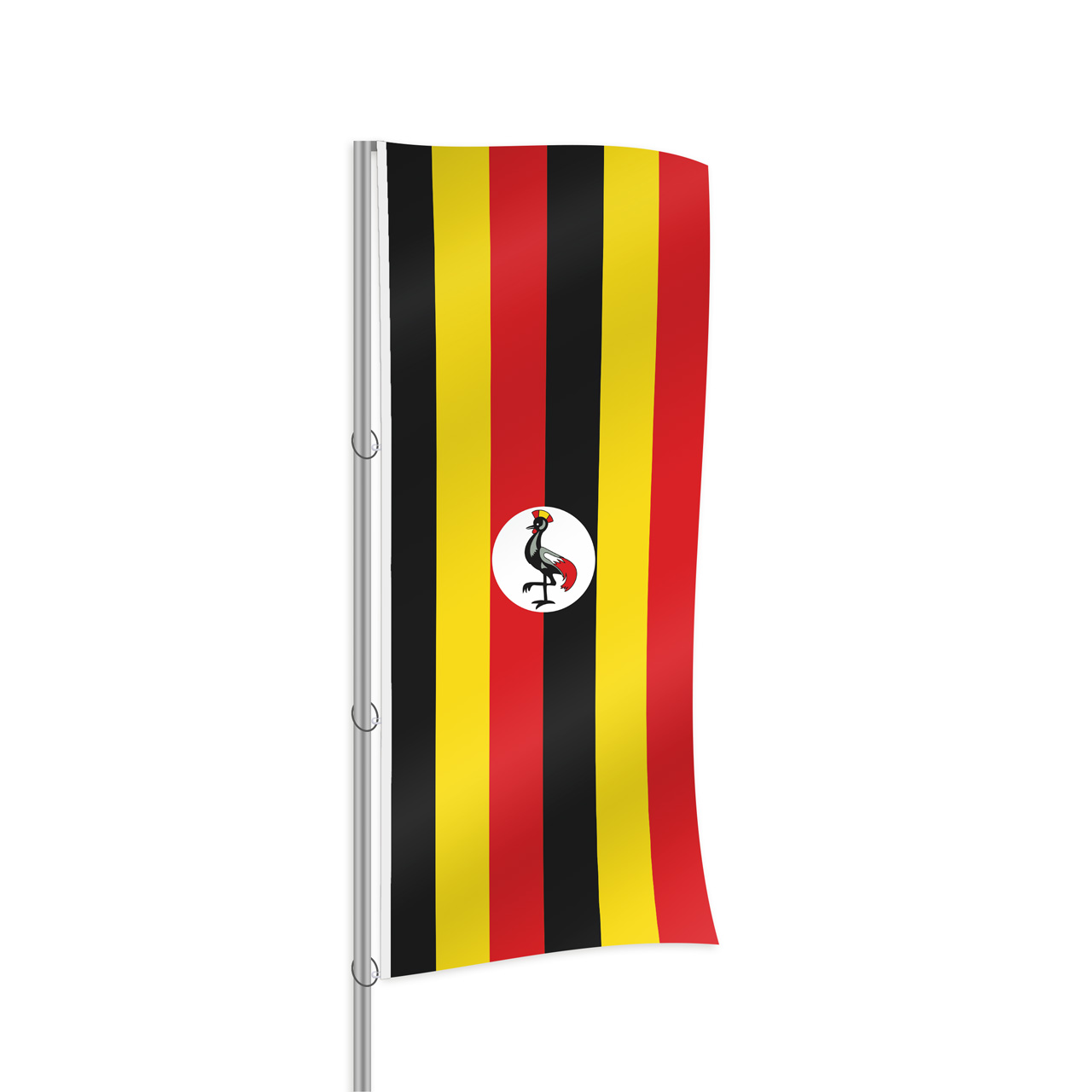 Uganda Fahne im Hochformat kaufen