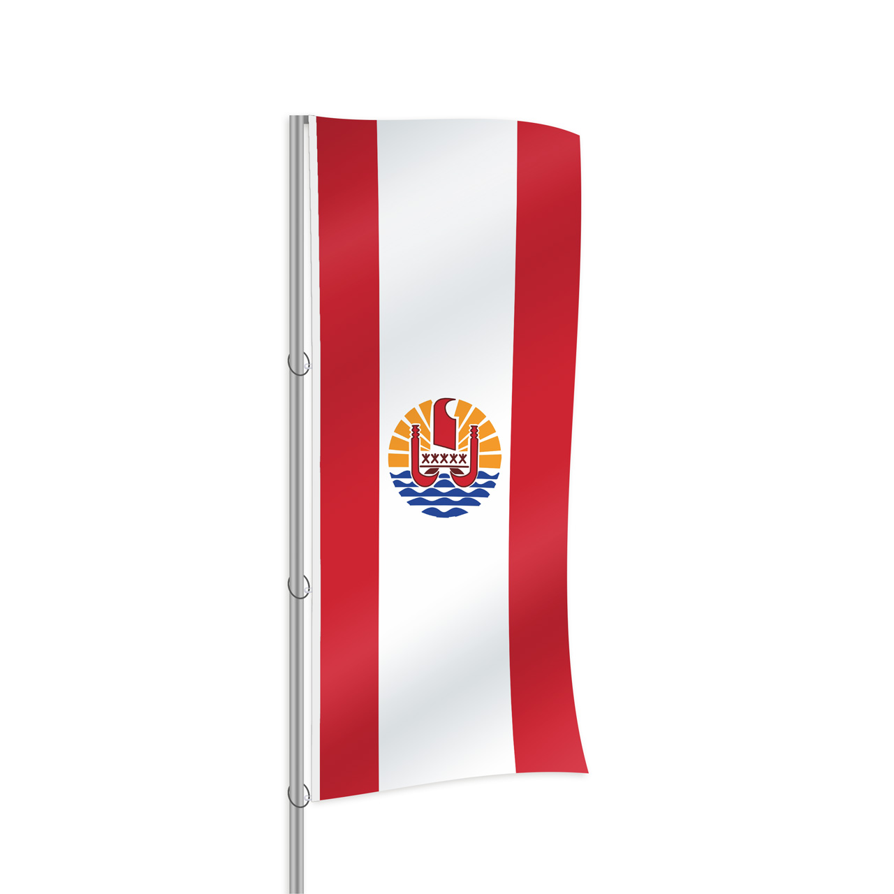 Franzoesisch-Polynesien Fahne im Hochformat kaufen