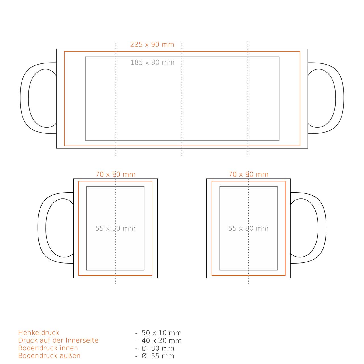 Vorschau: Tomek Premium Tasse aus Porzellan Royal
