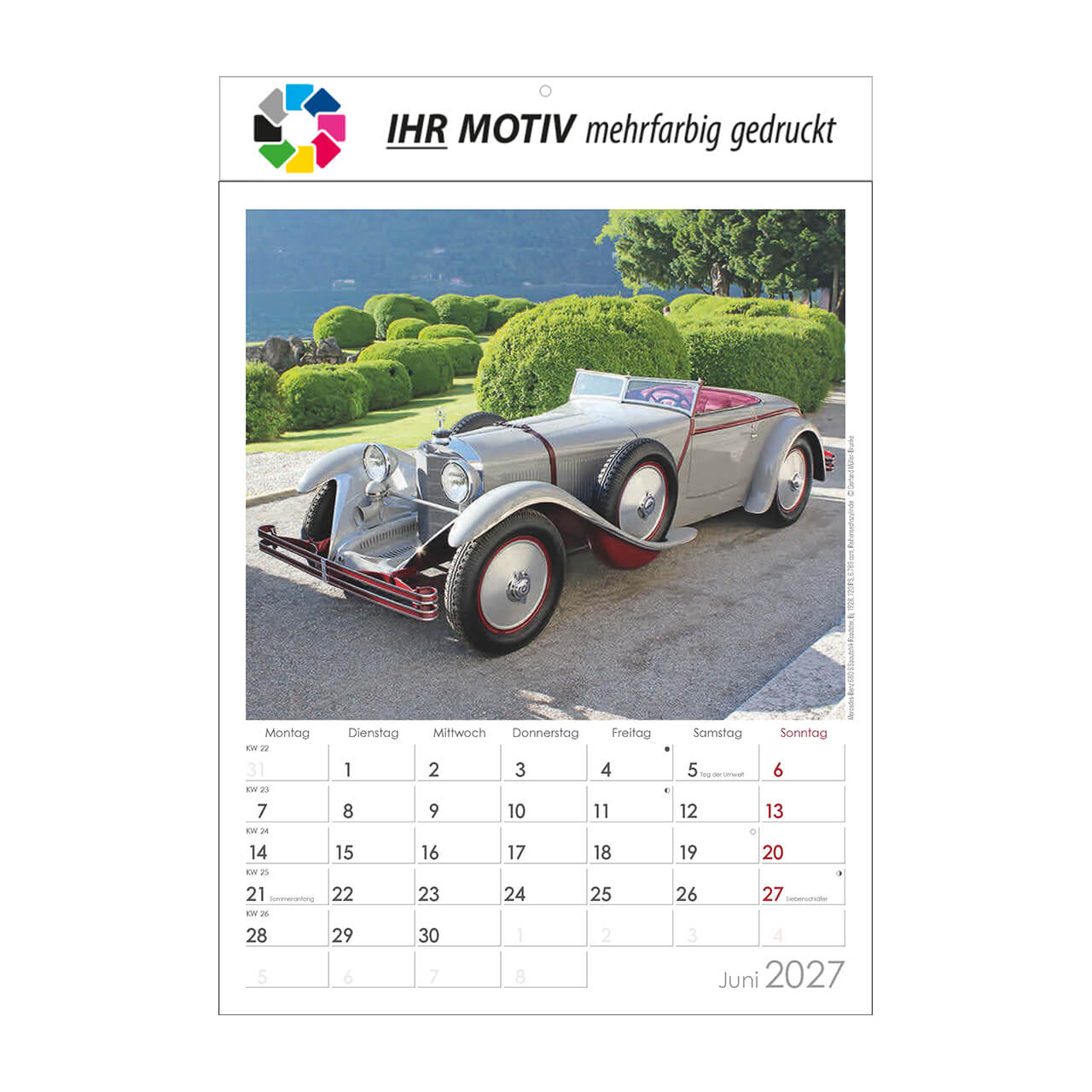 Bildkalender Oldtimer, Ausgabe 2027 Monat Juni