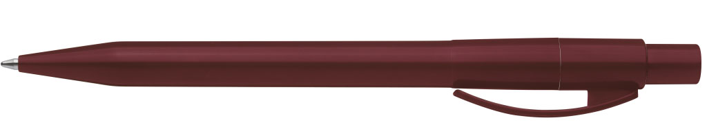 PIXEL Druckkugelschreiber aubergine Clip unten