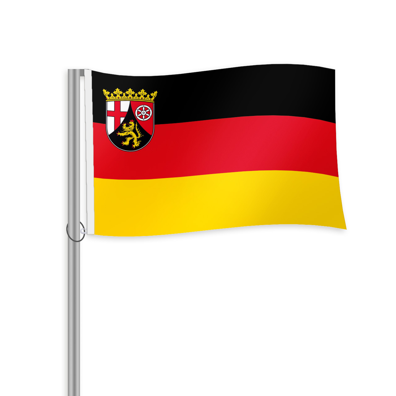 Vorschau: Rheinland Pfalz Querformatfahne