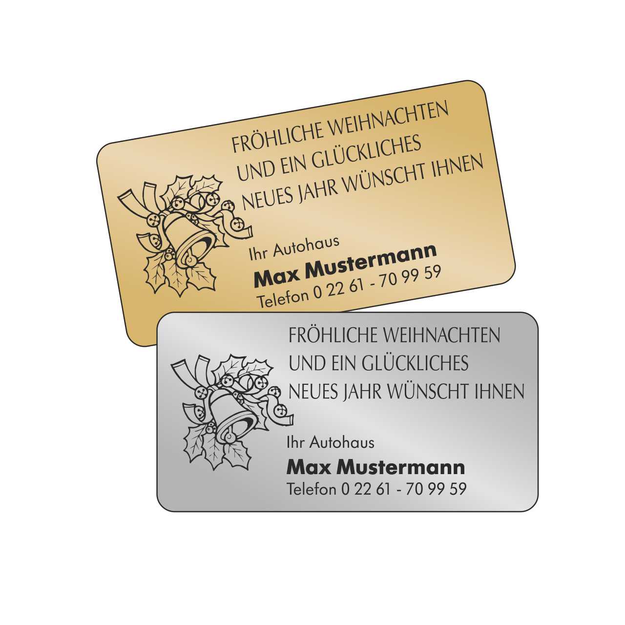 Vorschau: Weihnachts-Aufkleber, Motiv Glocke