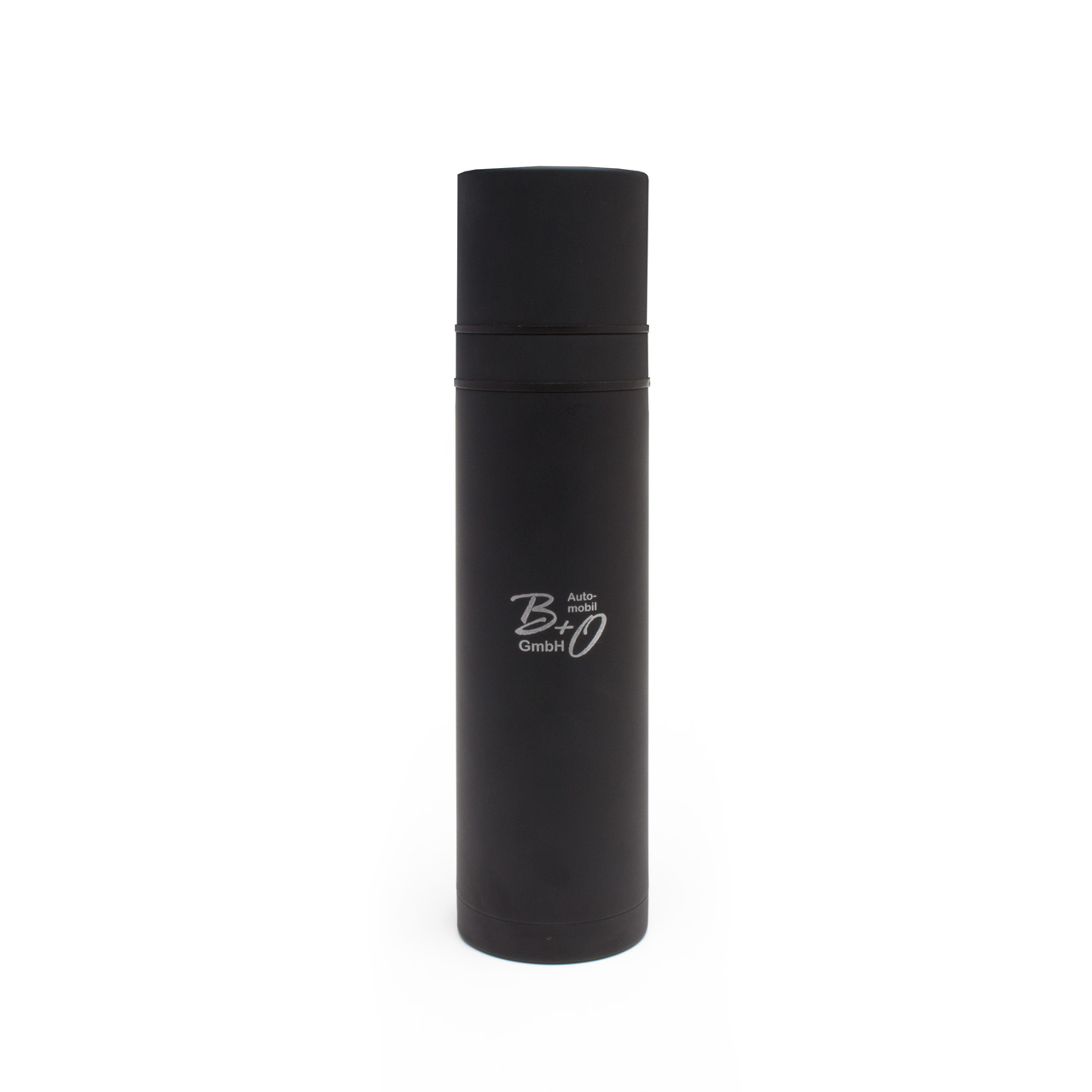 Vorschau: Thermoflasche Duo-Cup aus Metall, schwarz