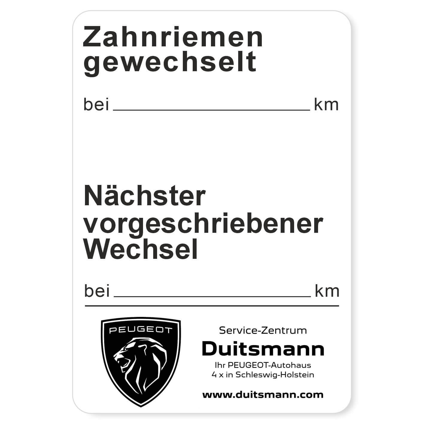 Zahnriemen gewechselt Beispiel 1
