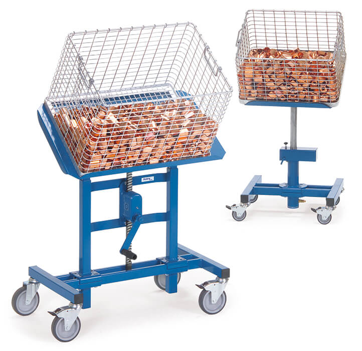 Vorschau: Fetra Materialständer Ladefläche 750 x 450 mm höhenverstellbar 655-1025 mm