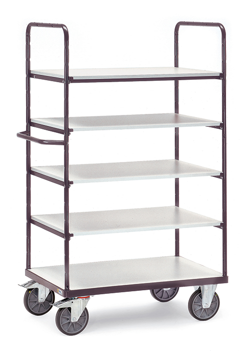Fetra ESD-Etagenwagen Ladefläche 1000 x 600 mm 5 Böden Höhe 1800 mm