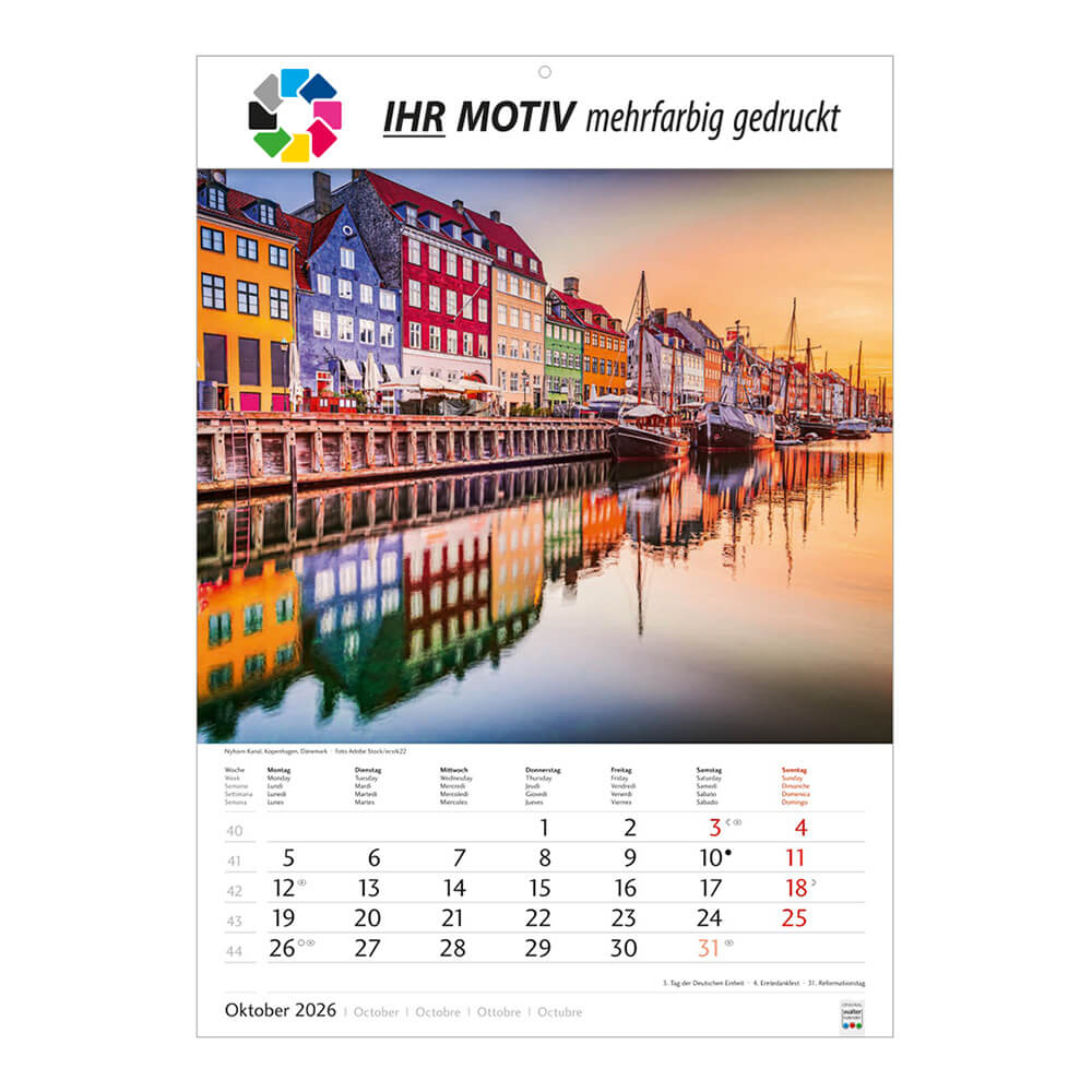 Bildkalender Metropolen Monat Oktober