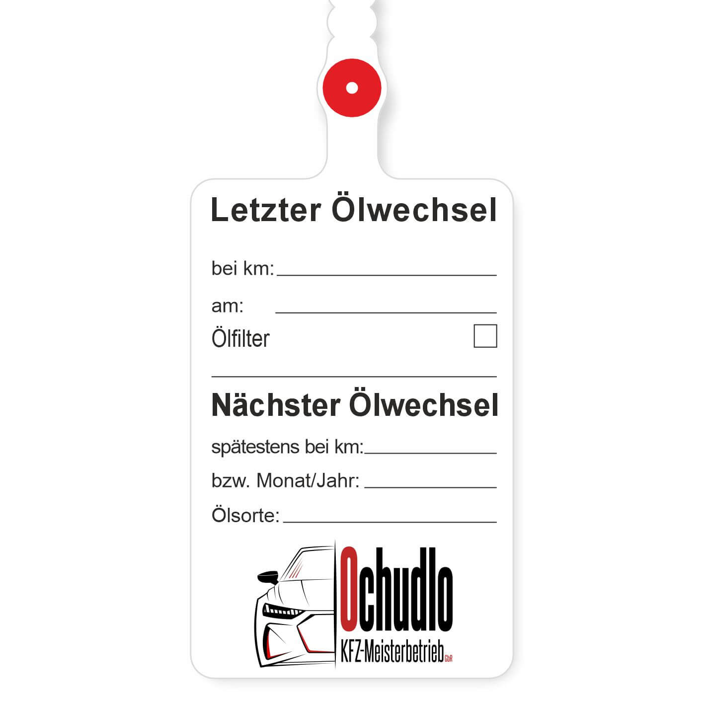 Ölwechsel-Anhänger Beispiel 4