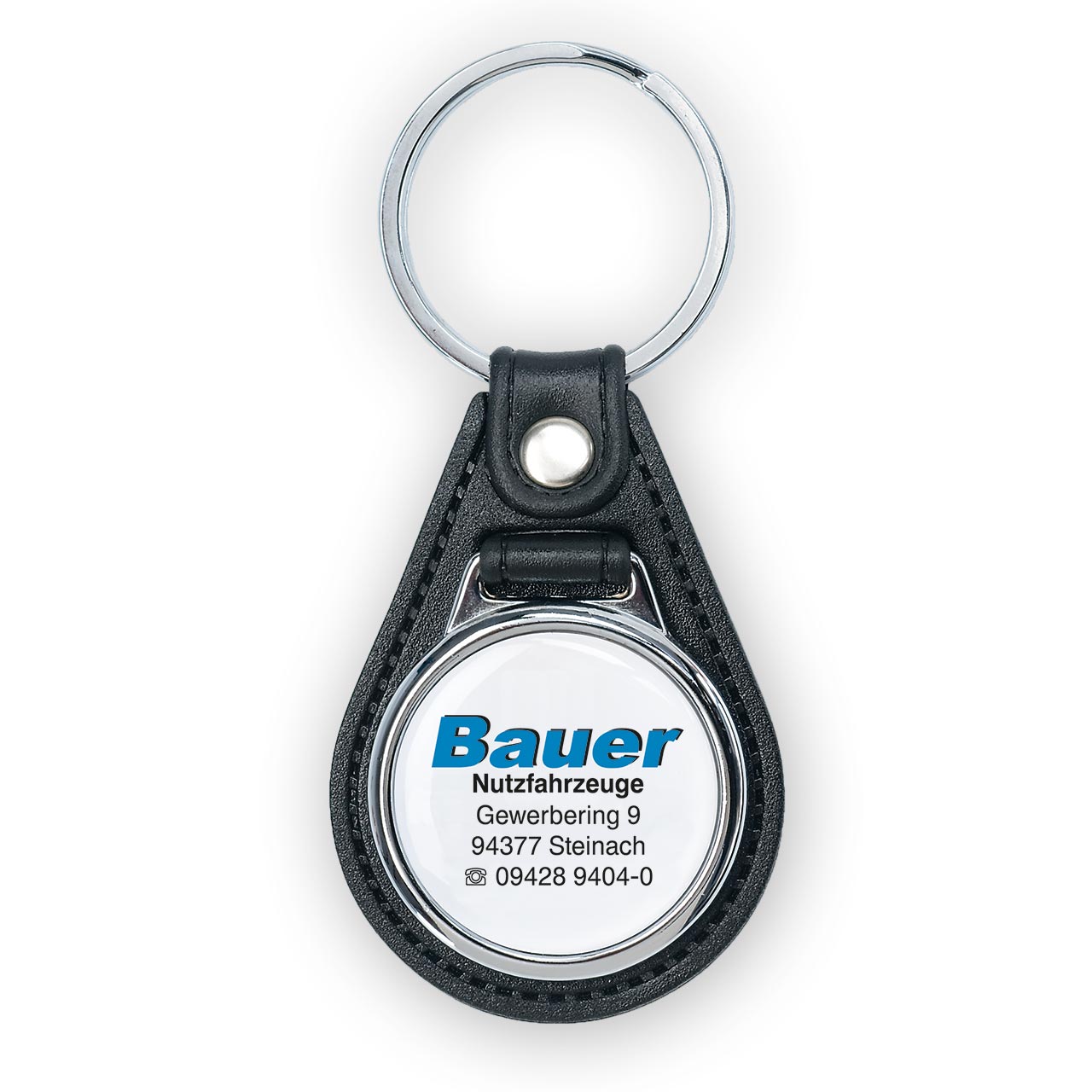 Vorschau: Schlüsselanhänger Doming aus Metall/PVC, oval