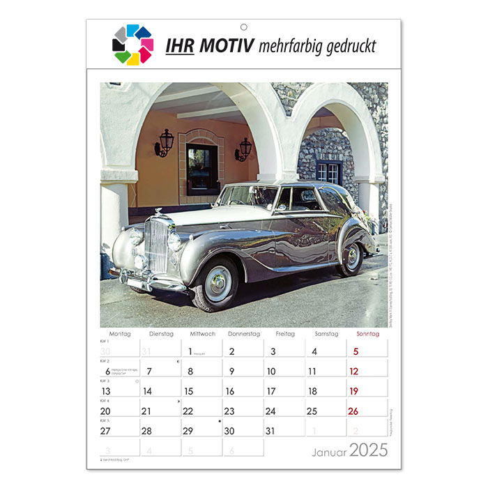 Vorschau: Bildkalender Oldtimer, Ausgabe 2026