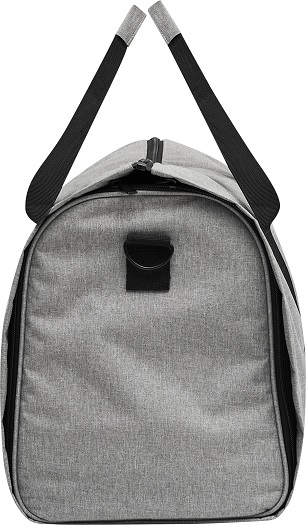 Reisetasche Milano mit integriertem Kleidersack grau-schwarz seitlich