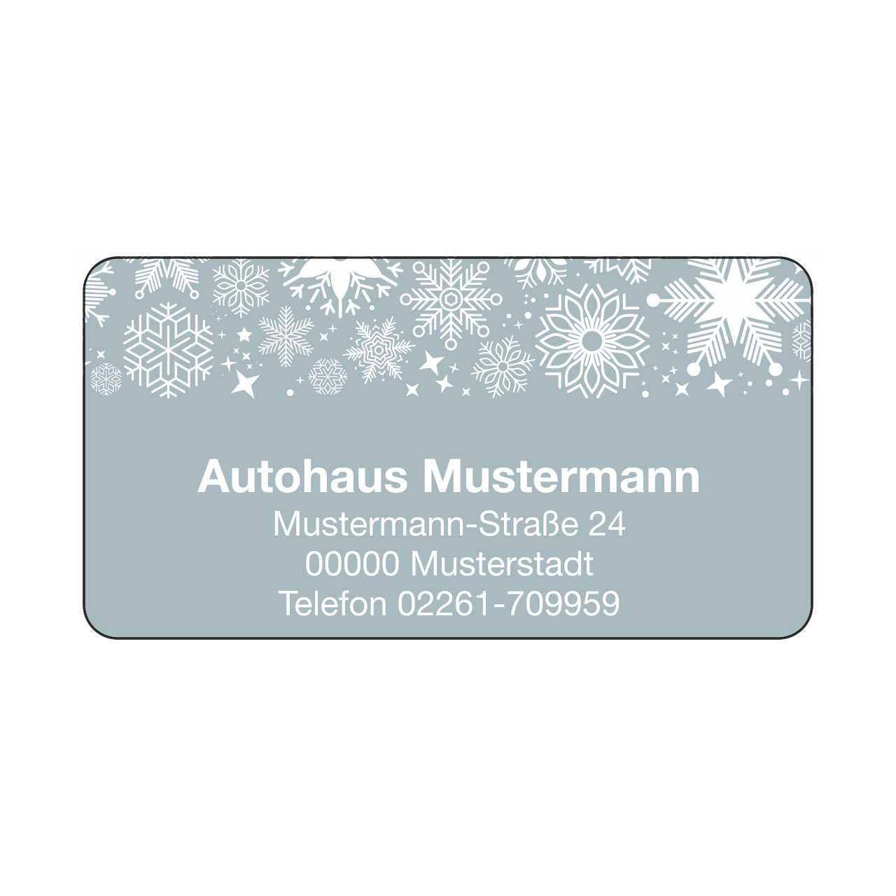 Vorschau: Weihnachts-Aufkleber, Motiv Flocke