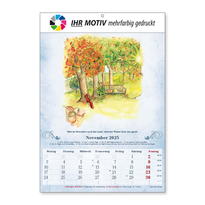 Bildkalender Der 100-Jährige Ausgabe 2025 November