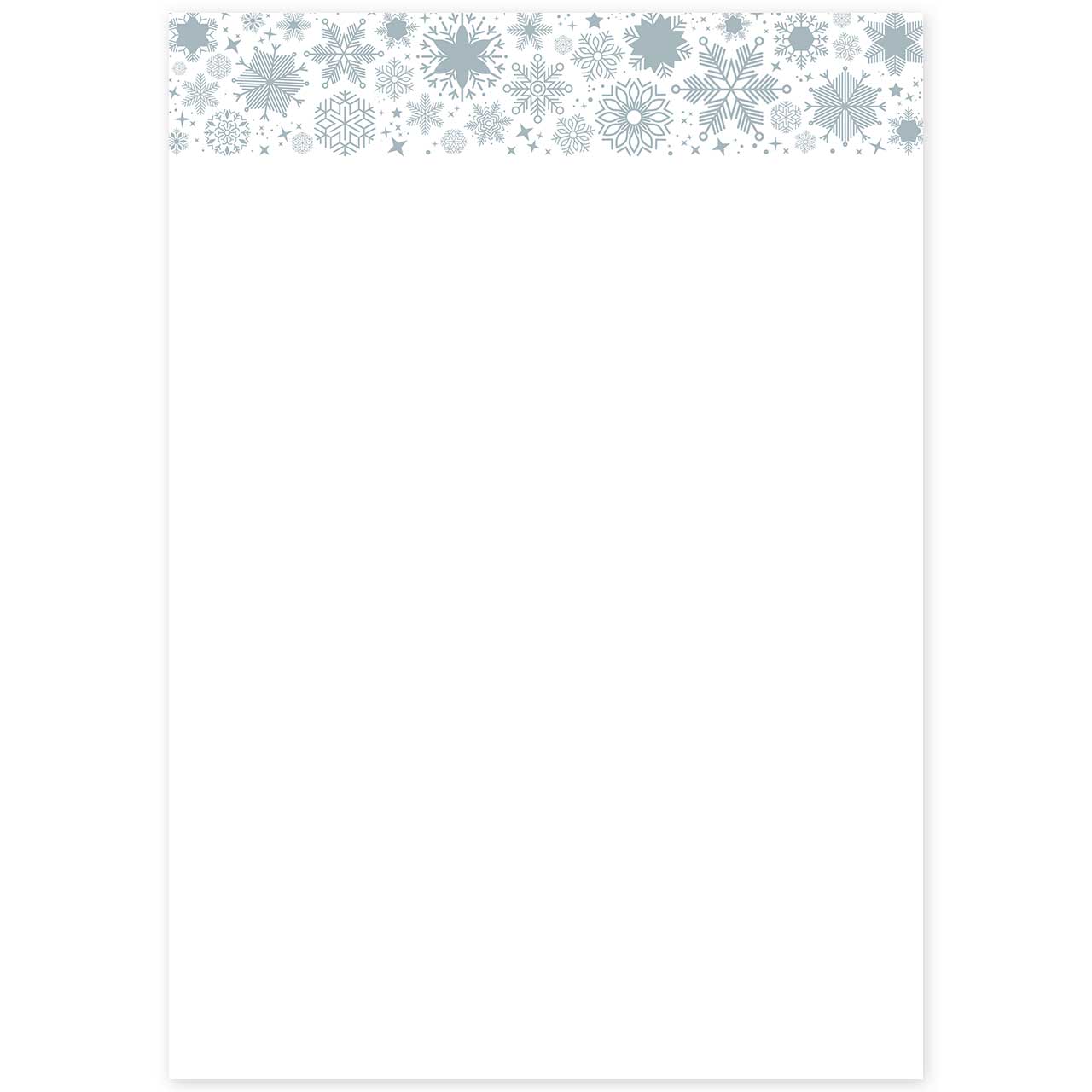 Vorschau: Weihnachts-Briefpapier, Motiv Flocke