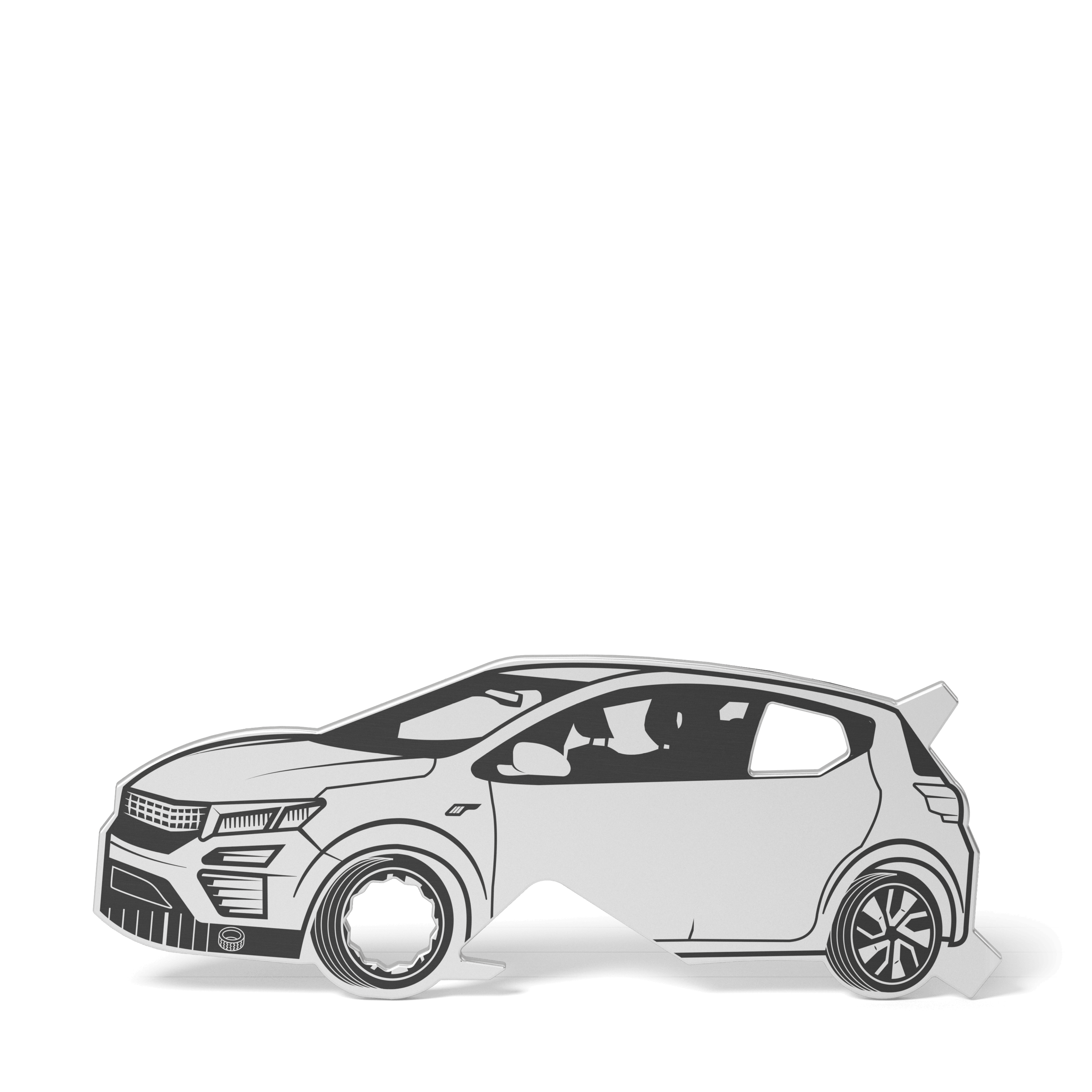 Einkaufswagenlöser Shape tool car