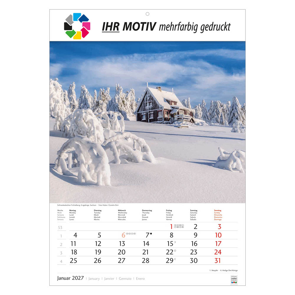 Bildkalender Schönes Deutschland, Ausgabe 2027 Monat Januar