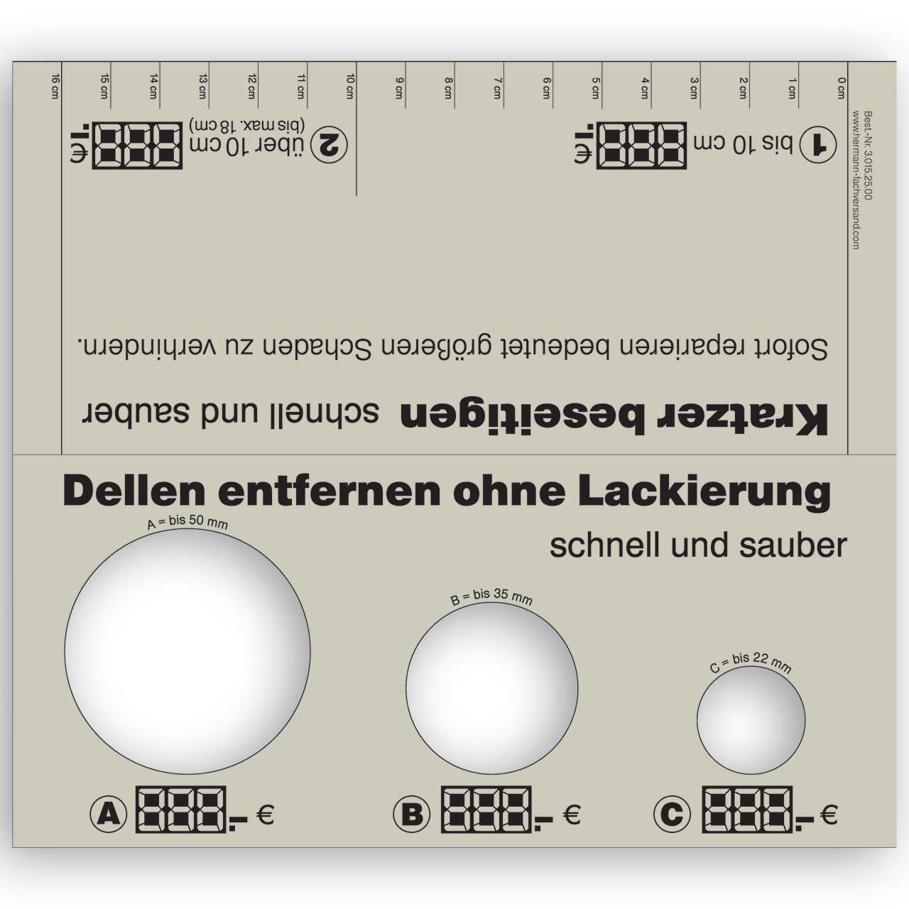 Vorschau: Dellen- und Kratzer-Schablone
