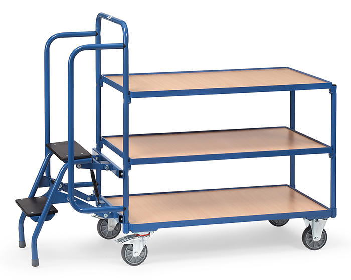 Vorschau: Fetra Kommissionierwagen Ladefläche 1000 x 600 mm 3 Ladeflächen