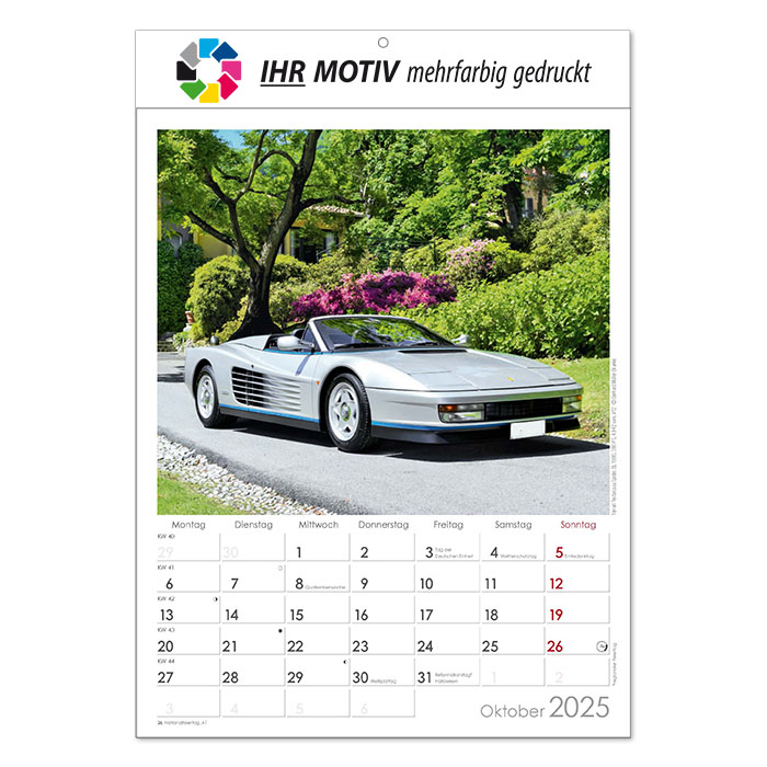 Vorschau: Bildkalender Oldtimer, Ausgabe 2026