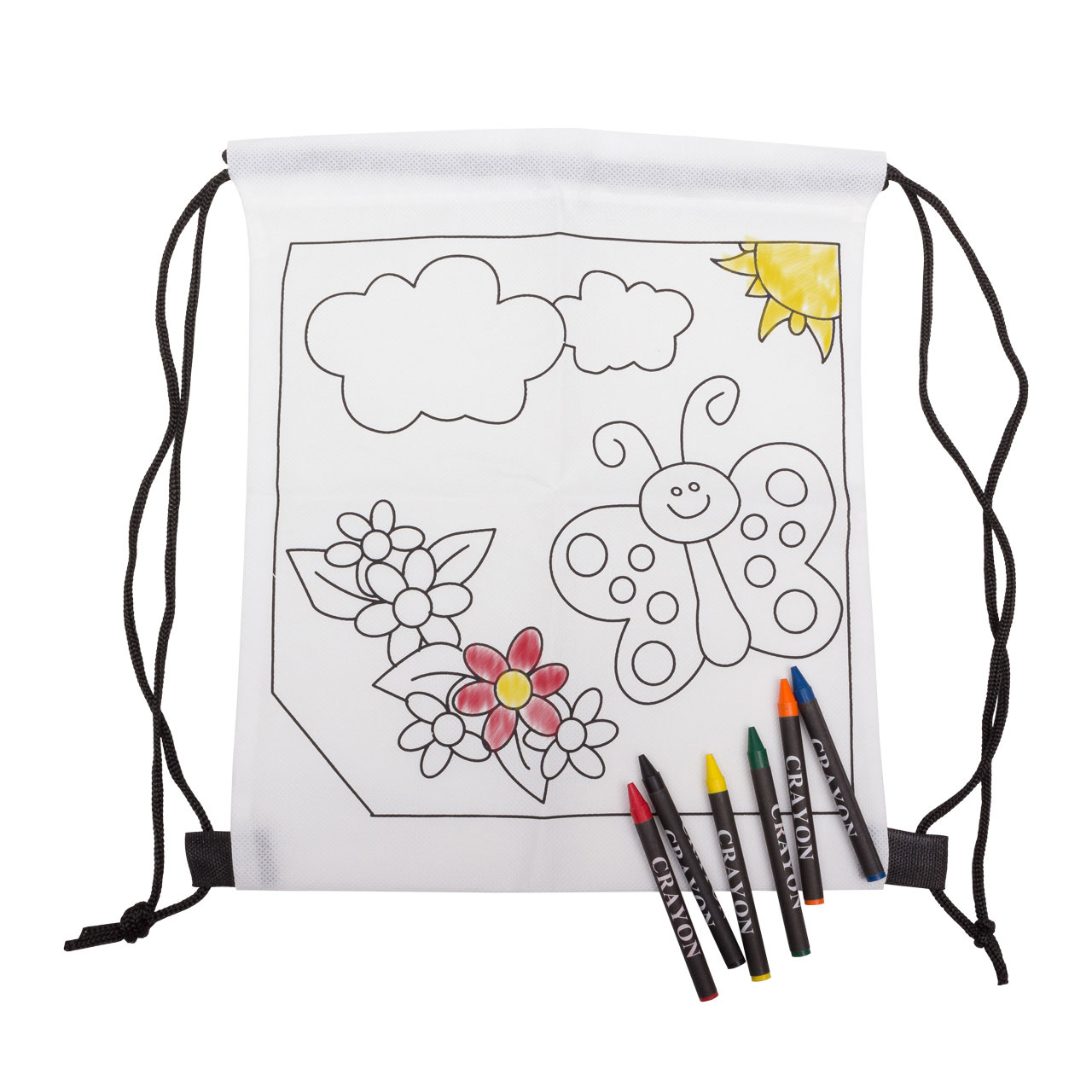 Vorschau: Turnbeutel/Rucksack mit Motiv zum Ausmalen