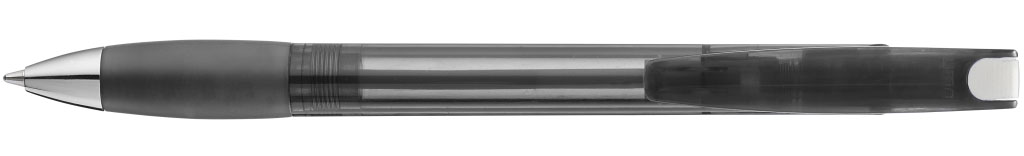 MEMORY transparent SI Druckkugelschreiber anthrazit Clip vorne