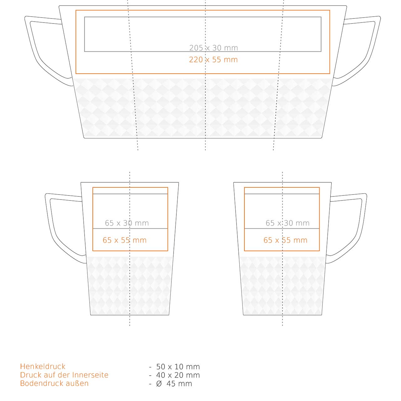 Vorschau: Diamond Tasse aus Porzellan