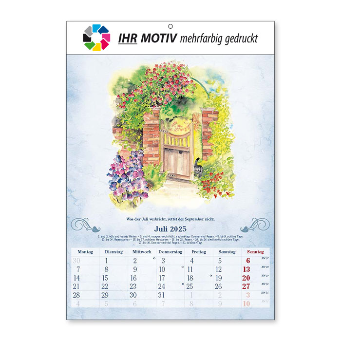 Bildkalender Der 100-Jährige Ausgabe 2025 Juli