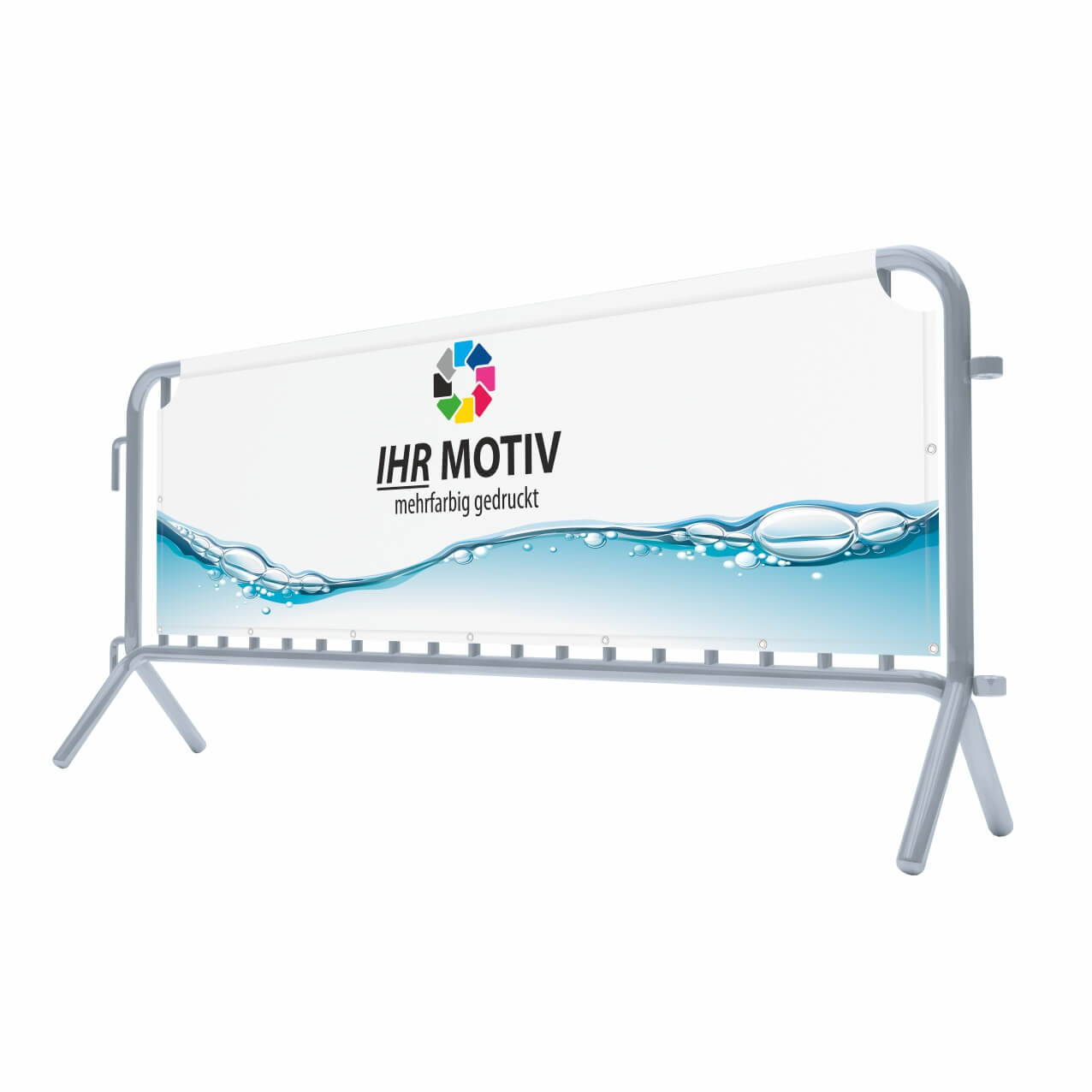 Absperrgitter-Banner 215 x 73 cm doppelseitig