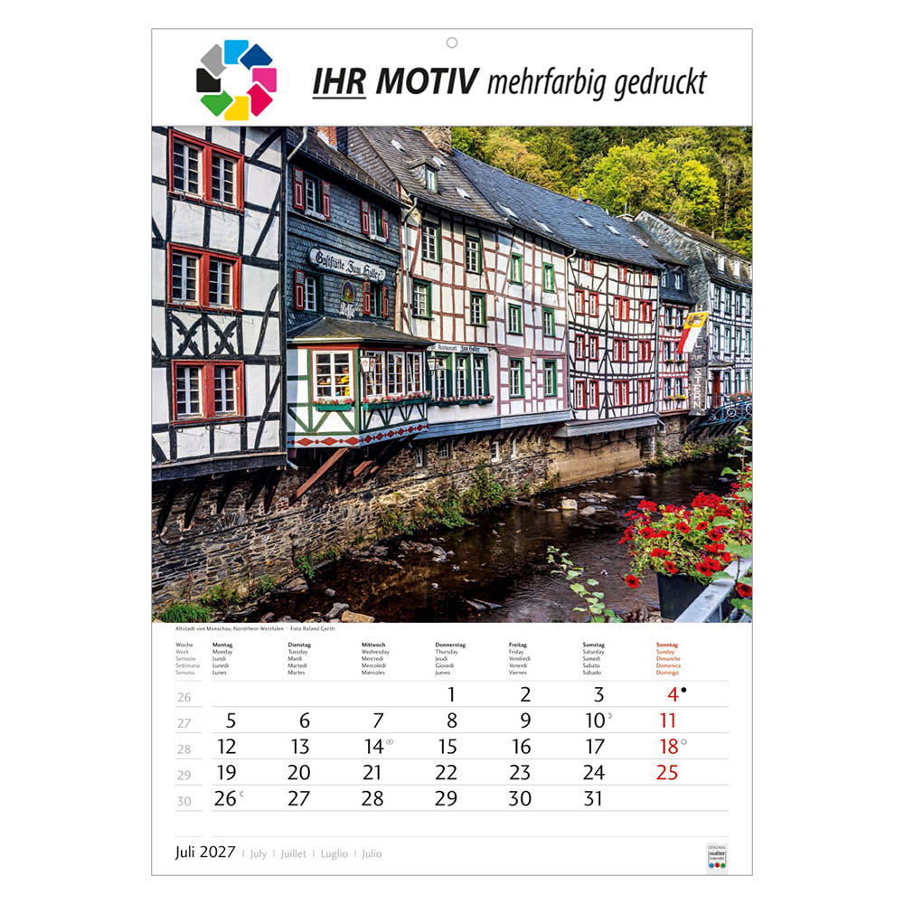 Bildkalender Schönes Deutschland, Ausgabe 2027 Monat Juli