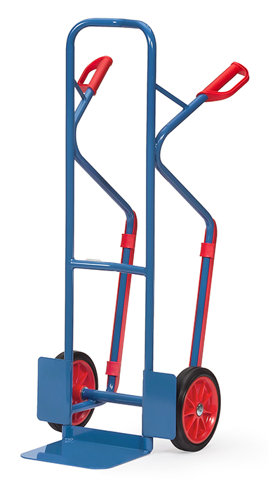 Vorschau: Fetra Stapelkarre Vollgummiräder 260 x 56 mm bis 300 kg Höhe 1300 mm Gleitkufen