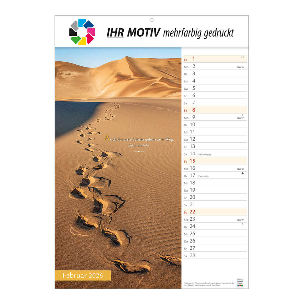 Bildkalender Wege mit Weitblick Monat Februar