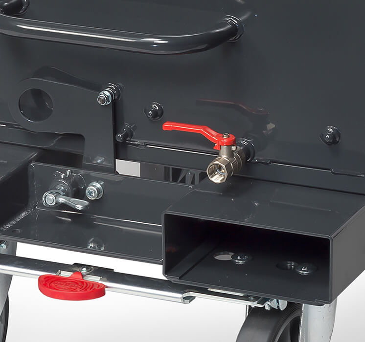 Vorschau: Fetra Muldenkipper 4704/7016 mit ABLASSHAHN Kastenmaße 1321 x 1044 x 735 mm Grau