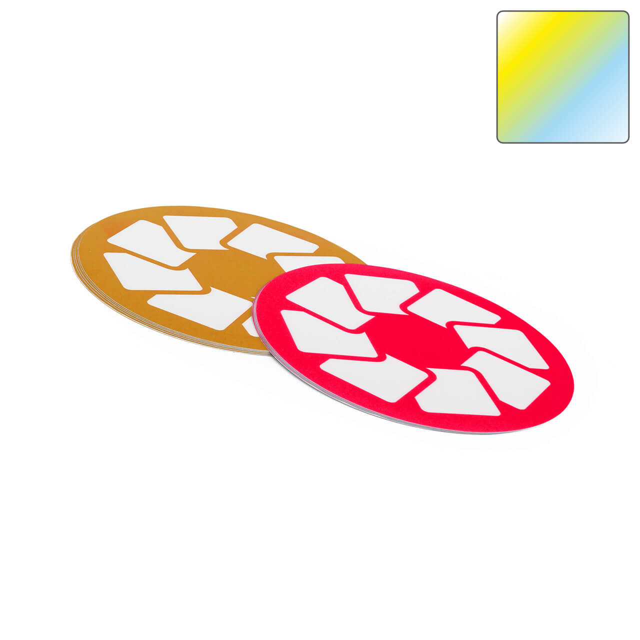 Vorschau: Hologramm-Aufkleber oval