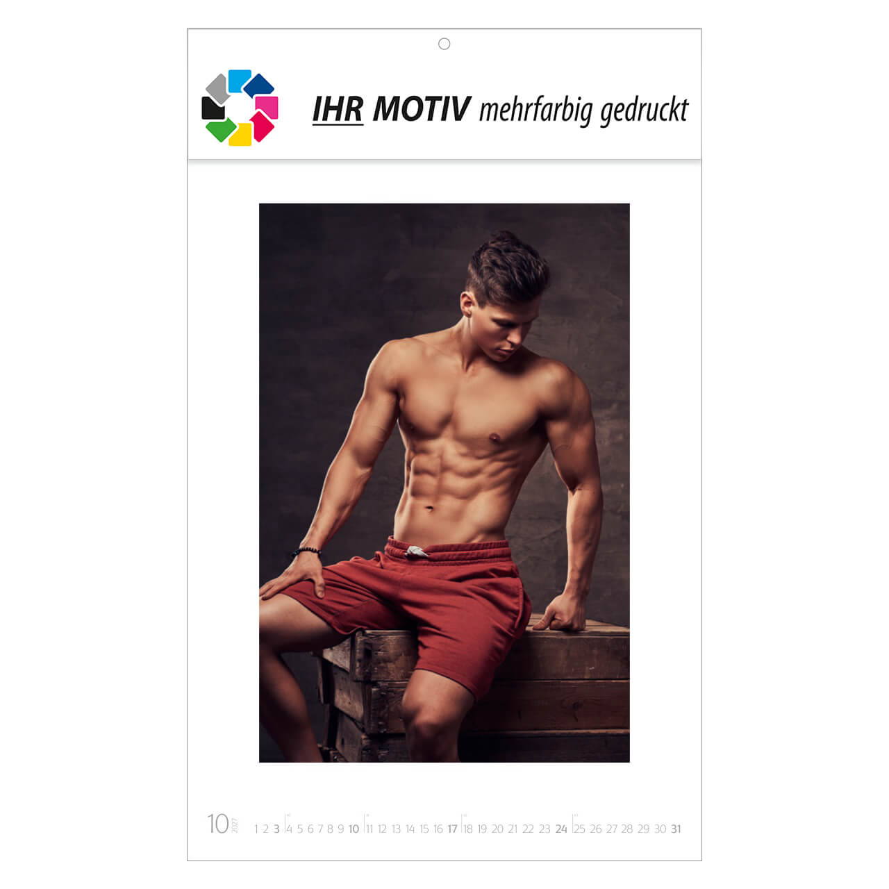 Wandkalender Dream Men – Ausgabe 2027 Monat Oktober