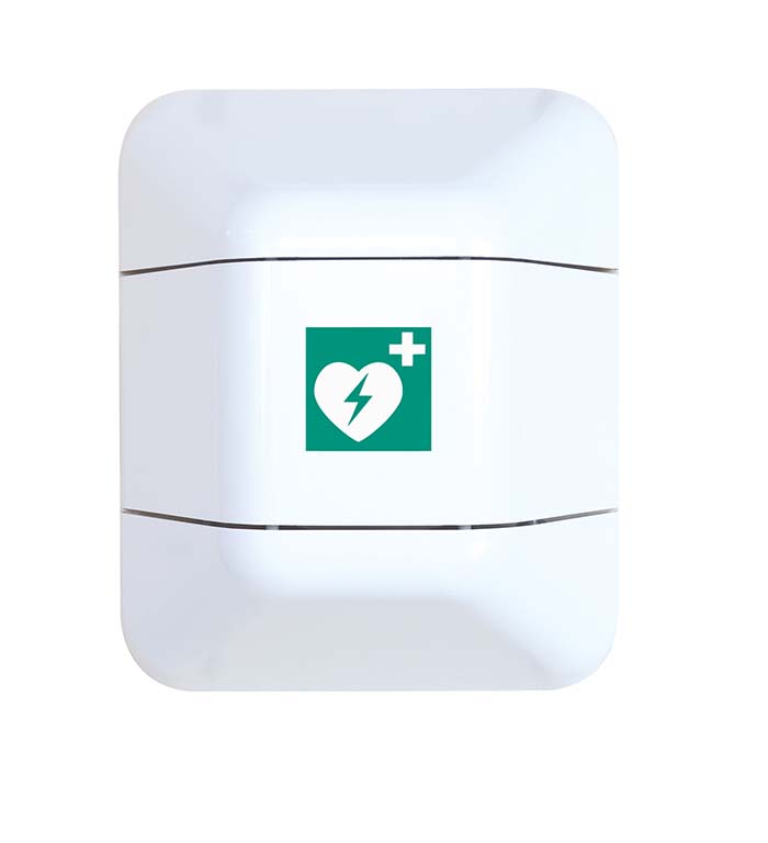 Aufbewahrungsschränke groß Defibrillator weiß