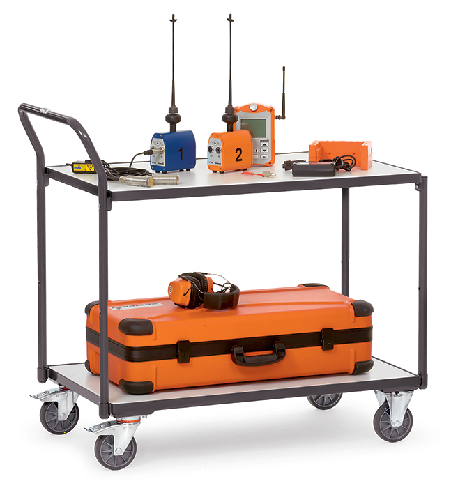 Vorschau: Fetra ESD-Tischwagen Ladefläche 1000 x 600 mm 2 Böden