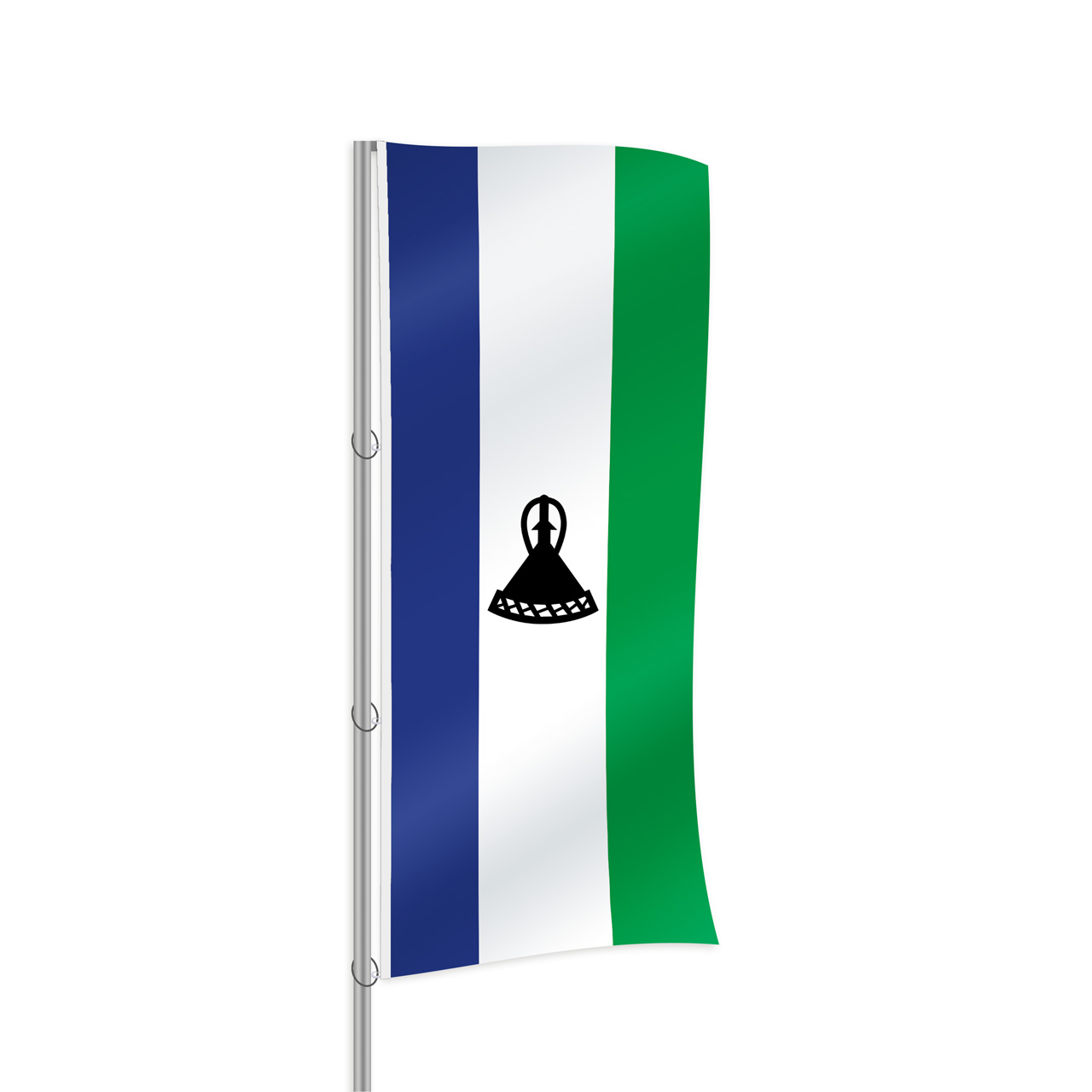 Lesotho Fahne im Hochformat kaufen