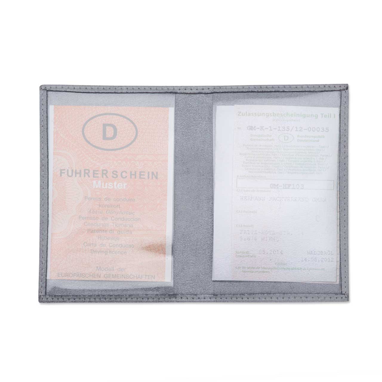 Vorschau: Ausweistasche Modern aus Microfaser-soft, 2 Fächer