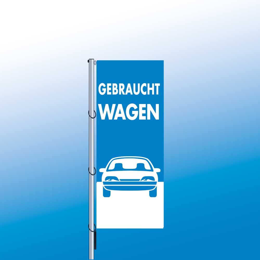 Vorschau: Fahnen 120 x 300 cm, blau