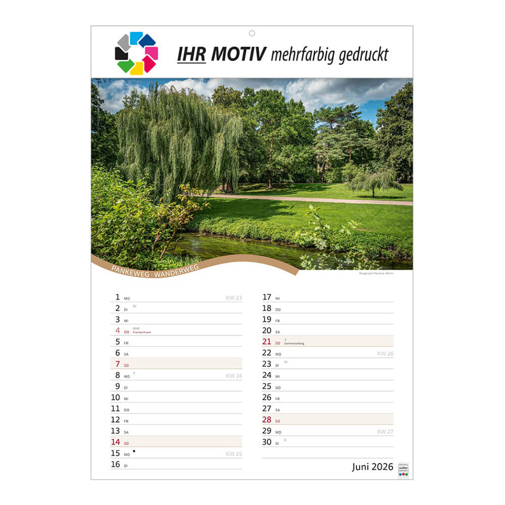 Bildkalender Rad- und Wanderwege Monat Juni