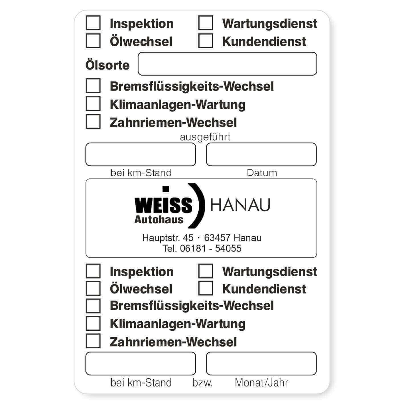 Service Checkliste 4 Beispiel 2