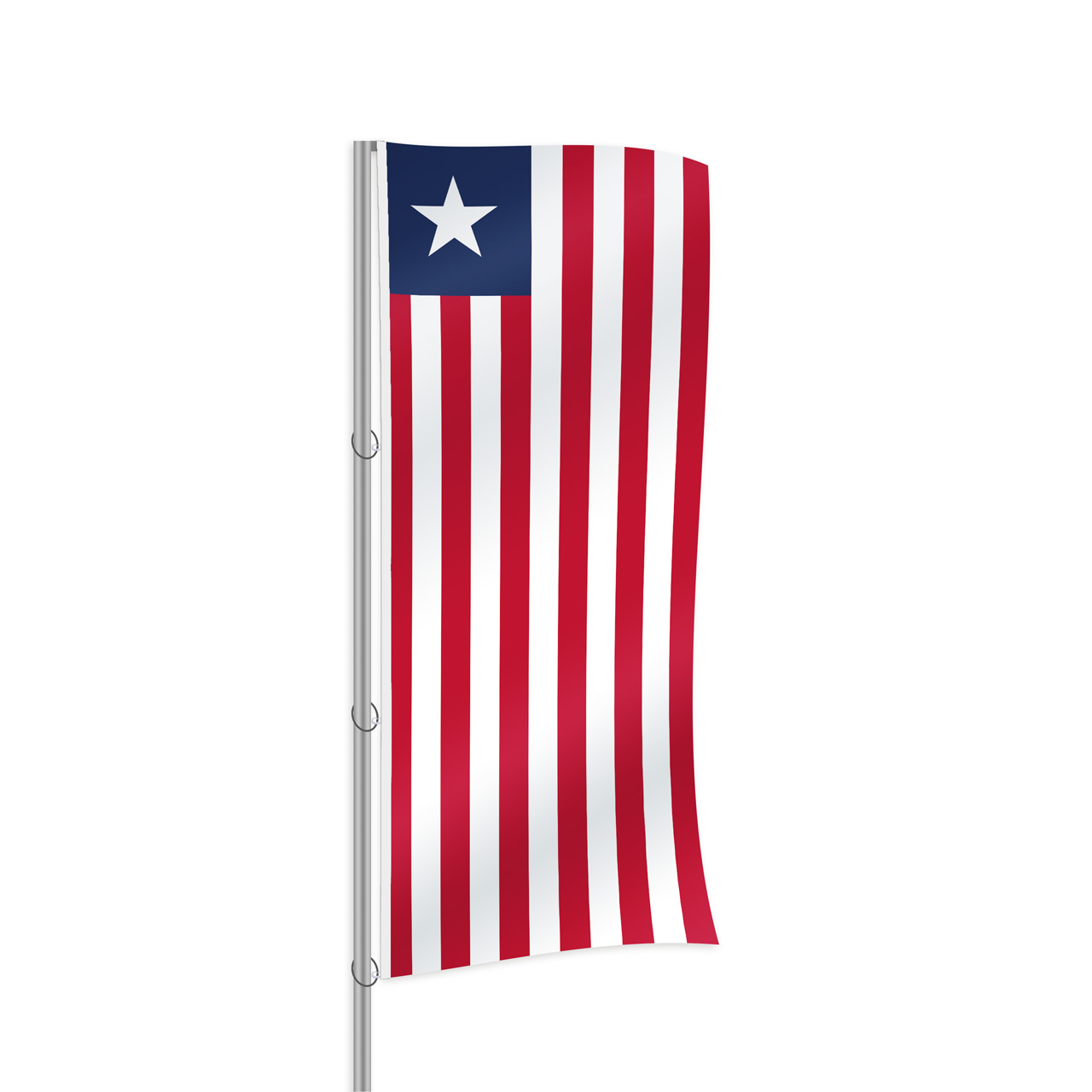 Liberia Fahne im Hochformat kaufen