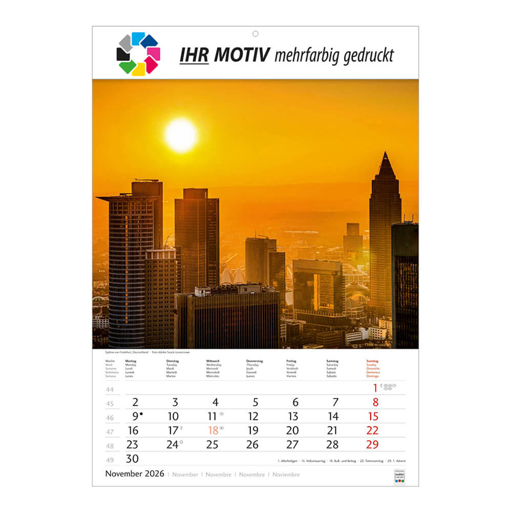 Bildkalender Metropolen Monat November
