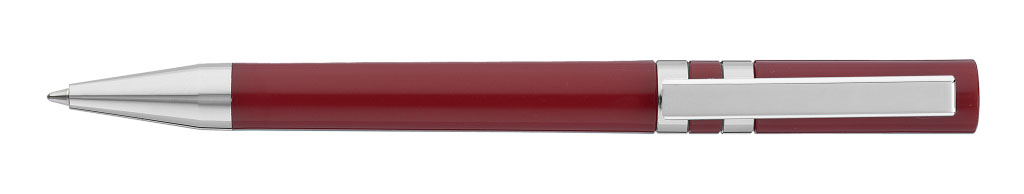 RINGO SI Druckkugelschreiber aubergine Clip vorne