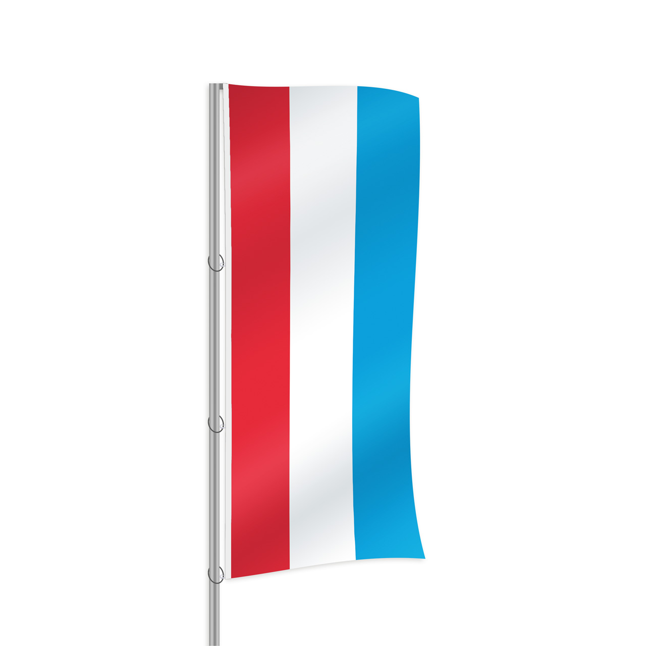 Luxemburg Fahne im Hochformat kaufen